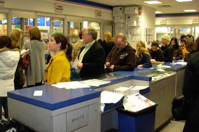 Prince Street Post Office on Tax Day